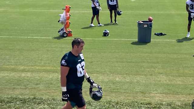 Jack Driscoll after practice on July 30, 2021